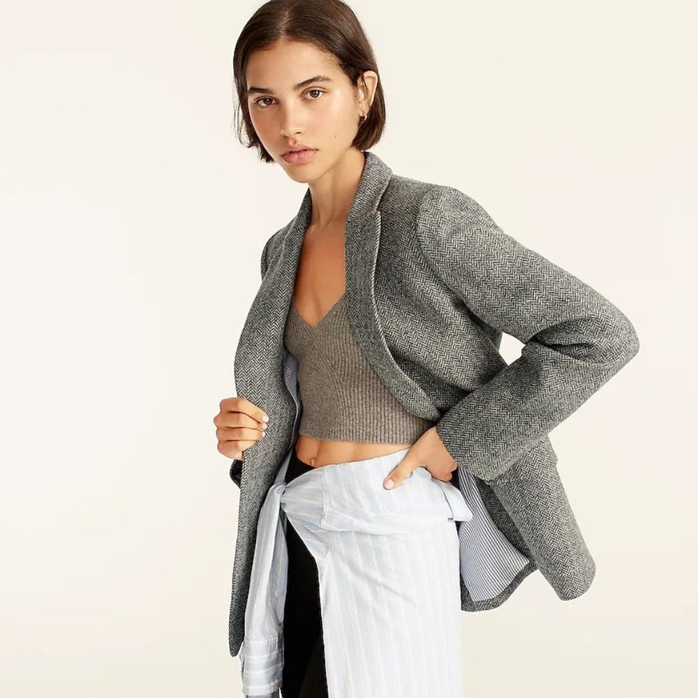 Sommerset Blazer in Graphite English Wool Herringbone